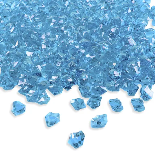 Vista 11 de Super Z Outlet Paquete de 120 gemas del tesoro de cristales acrílicos de roca de hielo para dispersar mesa, rellenos de jarrones para el hogar