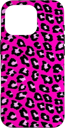 Vista 20 de McBling - Carcasa para iPhone 17, diseño de leopardo y guepardo rosa intenso