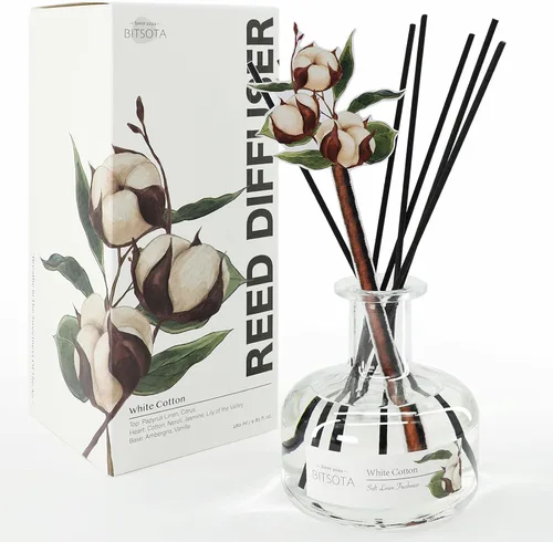 Vista 15 de Juego de Difusor de Aromas con Varillas, Difusor Aromático con Varillas para Fragancias del Hogar, Difusor de Aromas para Decoración de Estanteria