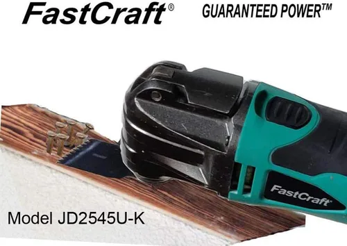 Vista 5 de Herramienta oscilante/multiherramienta – FastCrat PRO Modelo JD2545U-K con cable de alta gama 5 años de garantía 5.0A nominal pico 2.4A/sin llave/6