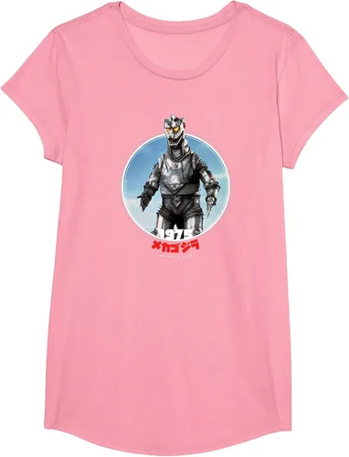 Vista 23 de Godzilla Mechagodzilla 1975 Icons of Toho T-Shirt Asphalt Grey