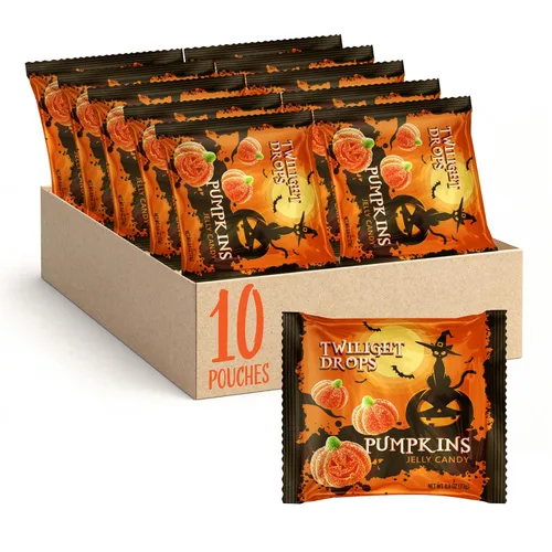 Vista 4 de Caramelos de Halloween envueltos individualmente, caramelos de gelatina