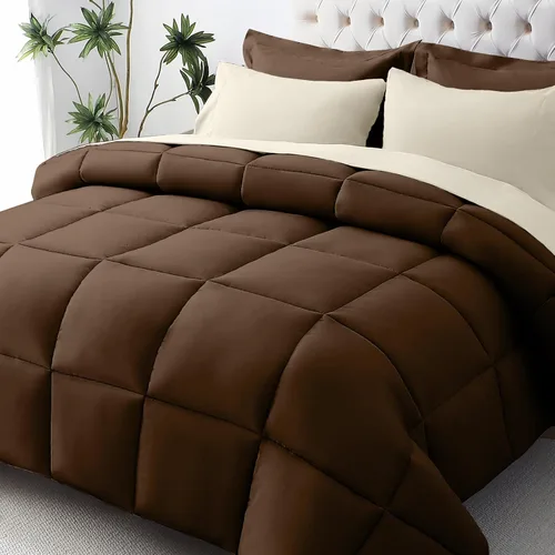 Vista 17 de JOLLYVOGUE Juego de edredón individual XL, cama ultrasuave en una bolsa, tamaño individual XL, 5 piezas, juego de ropa de cama certificado Oeko-TEX