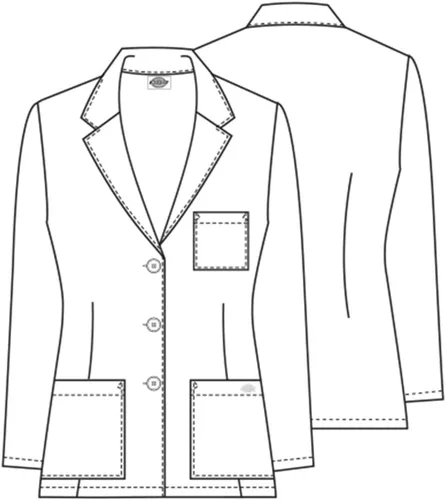 Vista 4 de Dickies Abrigo de laboratorio de 28 pulgadas para mujer