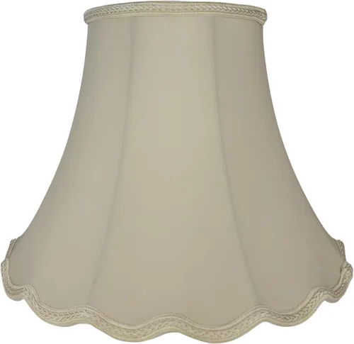 Vista 5 de Royal Designs - Lámpara de techo con diseño de campana calada, Beige, 4 x 8 x 7.25 pulgadas, clip redondo