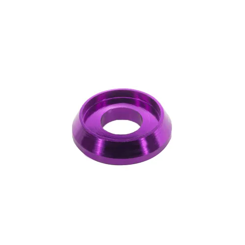 Vista 13 de [60PCS] Arandelas de avellanado M3 Color Negro, Aleación de aluminio anodizado, Juntas de arandelas de cabeza Cuña de Copa para Tornillo