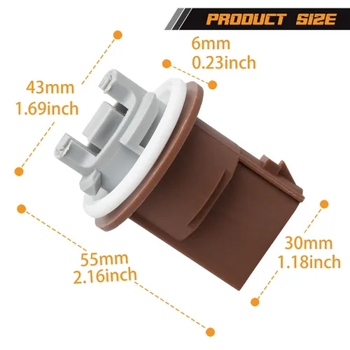Vista 5 de NDRUSH Señales de giro para señales de estacionamiento, enchufes de luz, conector compatible con Ford Focus Fusion F150 F250 F350 Super Duty Ranger