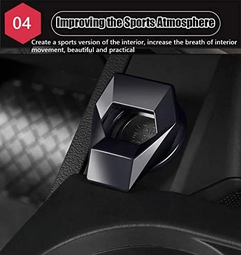 Vista 6 de Great luck - Cubierta de aluminio para interruptor de arranque y parada del motor, 1 unidades/juego (negro) para Honda