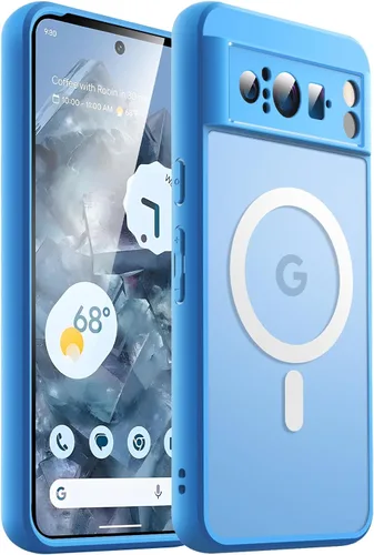 Vista 30 de JETech Funda magnética para Google Pixel 8 de 6.2 pulgadas 2023, compatible con MagSafe, translúcida mate trasera a prueba de golpes (Hazel)