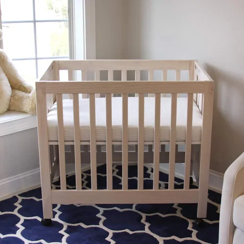 Vista 6 de Lullaby Earth Mini colchón para cuna de bebé, doble firmeza con protector extraíble lavable, transpirable para cuna de bebé, 38 x 24 pulgadas