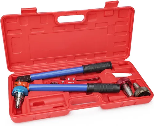 Vista 10 de iCrimp PEX - Herramienta expansora con cabezales de expansión de 1/2", 3/4", 1" para manguitos de expansión Uponor ProPex, cumple con la norma ASTM