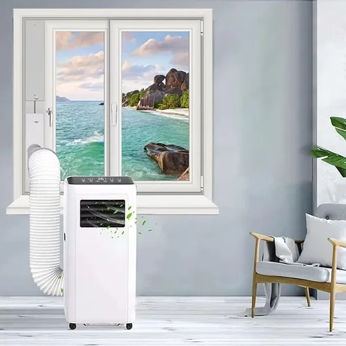 Vista 5 de Kit de ventilación de aire acondicionado portátil, manguera de escape de 5.9 pulgadas de diámetro y 59 pulgadas de longitud, panel de sellado de CA