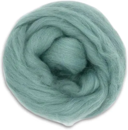 Vista 14 de Revolution Fibers Lana Corriedale teñida 8.2 onzas de parte superior de lana peinada de primera calidad 26 micras, 100% lana Corriedale pura
