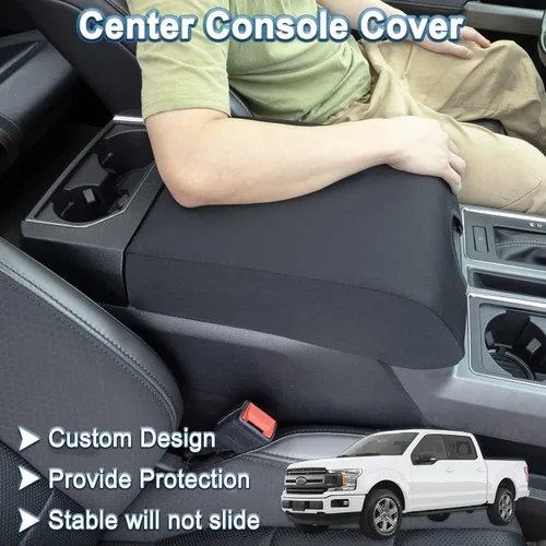 Vista 7 de PIMCAR Compatible con Ford 2015-2020 F150, 2017-2022 F250 F350 F450, 2018-2024 Expedition Organizador de consola central y protector de reposabrazos
