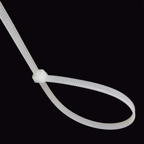 Vista 2 de 1000 bridas de nailon para cables, bridas multiusos con autobloqueo, pequeñas bridas resistentes (4 pulgadas, blanco)