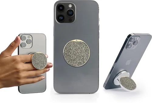 Vista 7 de HANDL New York: Black Pearl - Colección Handl O Sparkl - Agarre y soporte para teléfono inteligente