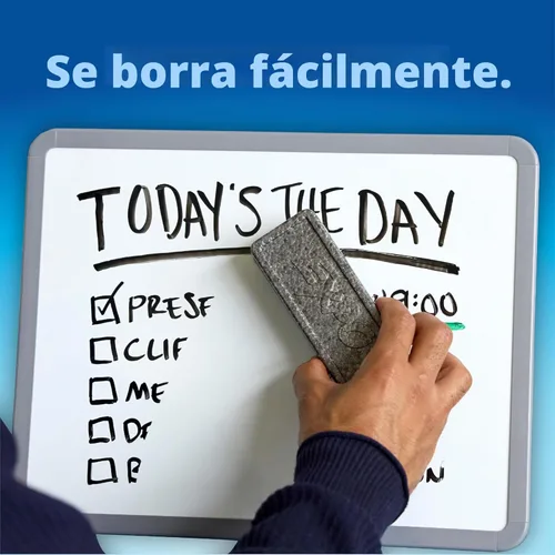 Vista 3 de EXPO Marcadores de borrado en seco, tinta de bajo olor, negro, punta de cincel, 4 unidades, pizarra blanca, calendario, organización, suministros