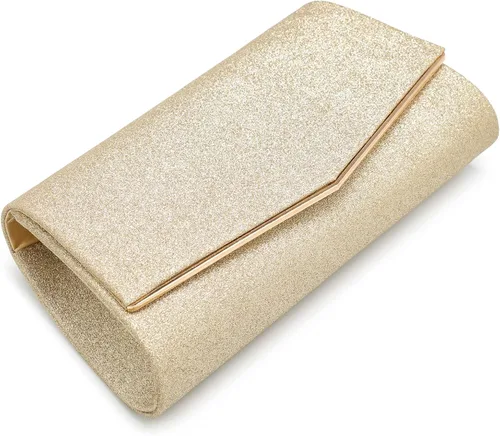 Vista 2 de Bolsos de mano brillantes para mujer, bolso de noche para mujer, bolso de mano para mujer, bolso de mano para fiesta, graduación, boda