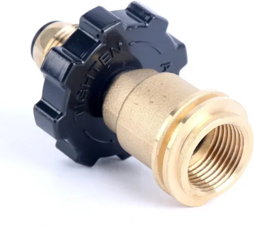 Vista 3 de Gasman Adaptador de tanque de propano LP POL x QCC 100 # Adaptador de tanque Retrofit