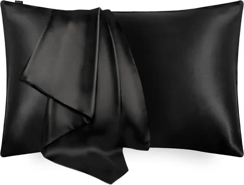 Vista 11 de LILYSILK Funda de almohada 100% de seda, 1 pieza de 0.984 in, funda de almohada pura para cabello y piel, sobre terse de doble cara, seda Charmeuse