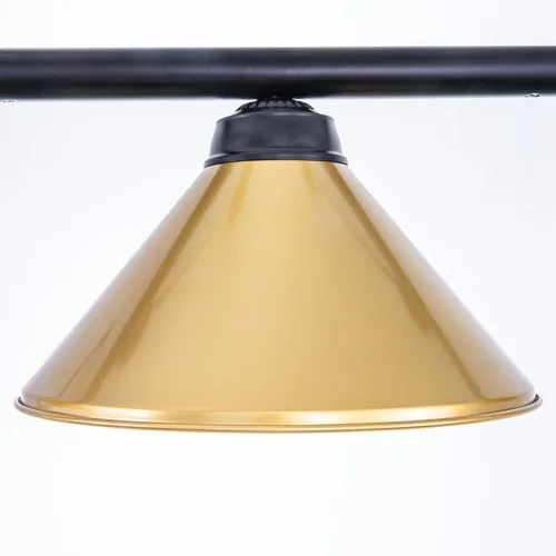 Vista 8 de Wellmet Luz de mesa de billar de 3 luces, iluminación de billar para mesa Dorado