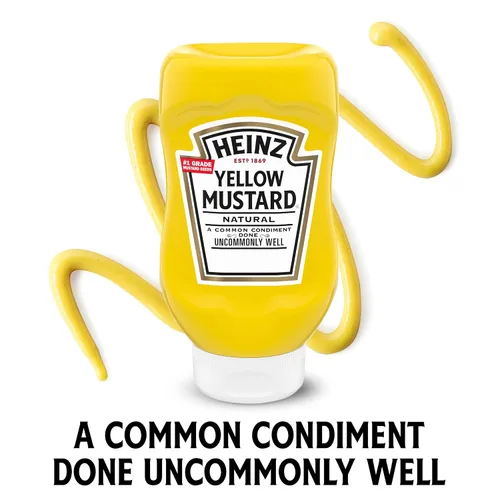 Vista 8 de Heinz Mostaza amarilla, 14 oz (396.89 g)
