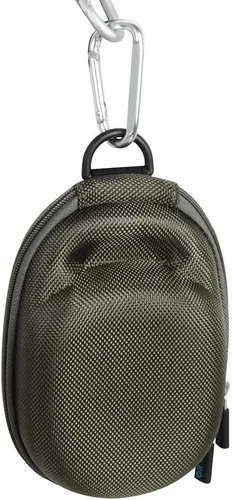 Vista 6 de Anleo Estuche rígido de viaje para JBL Clip 5 / Clip 4 - Mini altavoz Bluetooth portátil (verde militar)