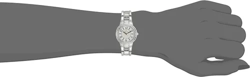 Vista 2 de Bulova Reloj de pulsera redondo Rosedale 96L169 para mujer, Gris, Reloj de cuarzo