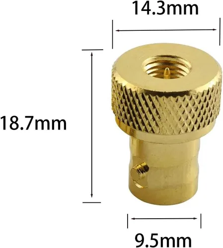 Vista 5 de Adaptador coaxial coaxial RF macho SMA macho a BNC hembra chapado en oro