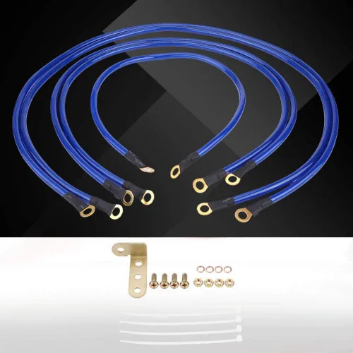 Vista 2 de Cable de tierra universal para automóvil, 5 unidades, cable de tierra de PVC universal para automóvil, accesorio de cable de tierra