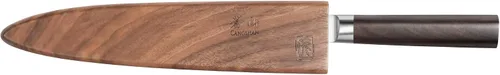 Vista 3 de Cangshan HAKU Series - Cuchillo Sashimi de 8 pulgadas con funda, acero de Damasco forjado X-7, 501103