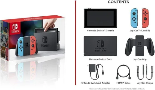 Vista 7 de Nintendo Switch Neon Blue and Neon Red Joy-Con (Renewed)