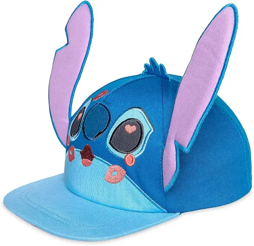 Vista 2 de Disney de punto y gorro para niñas de color azul de ángel
