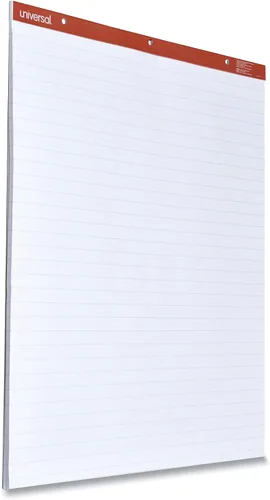 Vista 5 de Universal 35601 Almohadillas de caballete recicladas, regla tenue, 27 x 34, blanco, 50 hojas (caja de 2)