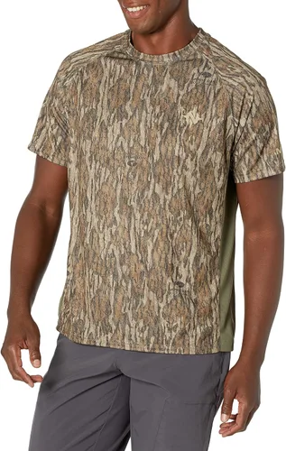 Vista 7 de Nomad Men's Pursuit Short Sleeve Shirt Hunting Shirt W/Sun Protection Mossy Oak Droptine Camo