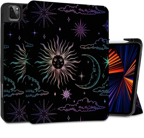 Vista 28 de DONGKE Funda protectora delgada para iPad Pro 2022/2021/2020/2018 de 11 pulgadas de generación 4/3/2/1 - Funda protectora delgada - Soporte