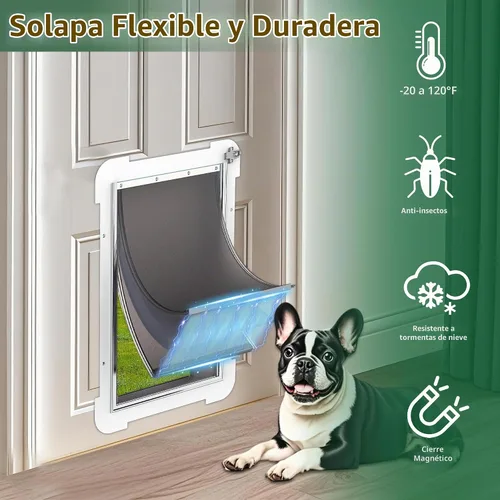 Vista 3 de MIAOTONG Solapa de repuesto para puerta de perro con tornillos, 3 solapas Compatible con puertas para perros PetSafe Freedom PAC11-11038, 8 1/8