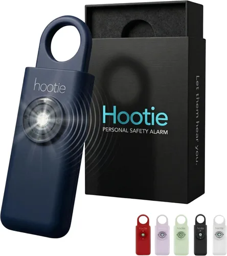 Vista 10 de HOOTIE Alarma de seguridad personal para mujeres, hombres y niños — Llavero de alarma personal de 130 dB, llavero de alarma de seguridad con luz