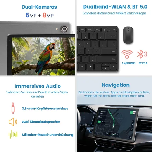 Vista 6 de Tableta Android 15 de 10.1 pulgadas, Octa-Core, 12GB RAM 128GB ROM 1TB