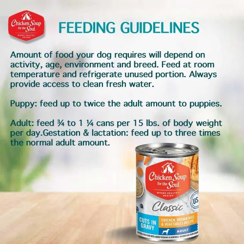 Vista 6 de Chicken Soup for The Soul All Natural Premium - Alimento húmedo para perros adultos, primer ingrediente de carne real, sin subproductos, pollo