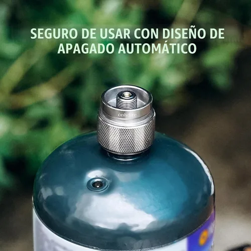 Vista 7 de Adaptador de gas propano de 1 LB para estufa de camping, estufa de mochilero, GS316 Backpacking Stove Convertor, Input EN417 Lindal Valve Output