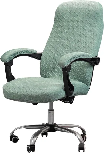 Vista 33 de Melaluxe Funda para silla de oficina con fundas para reposabrazos, funda elástica universal para silla de escritorio, fundas para silla