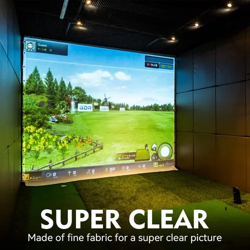 Vista 3 de Aikeec - Pantalla de impacto para simulador de golf: Pantalla de impacto de golf de 7 mm de espesor para entrenamiento en interiores/hogar/garaje