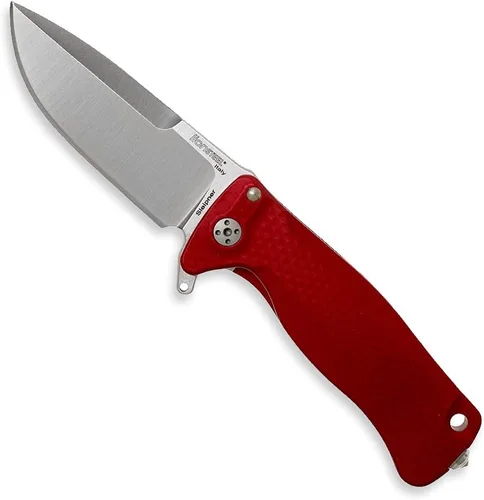 Vista 5 de Lion Steel SR22A Sleipner - Cuchillo de bolsillo plegable con bloqueo de marco, mango de aluminio mecanizado, sistema de rodamiento de bolas IKBS
