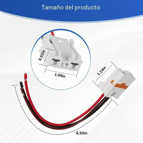 Vista 2 de Repuesto del conector del motor del ventilador para 97113-G2000, compatible con KIA Forte 2018-2024 Direct Plug Play con arnés de coleta de 4