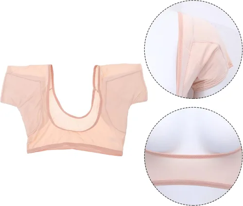 Vista 2 de Ropa interior transpirable que absorbe el sudor, chaleco transpirable para el sudor, chaleco de sudor para las axilas, chaleco lavable, ropa