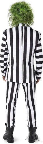 Vista 2 de SUITMEISTER Men's Premium Costume - Beetlejuice - Slim Fit Suit - Black and White