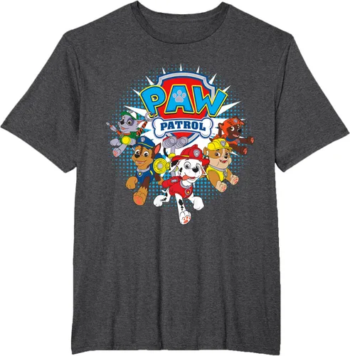 Vista 14 de Camisetas de Nickelodeon de Paw Patrol Team para hombres y mujeres