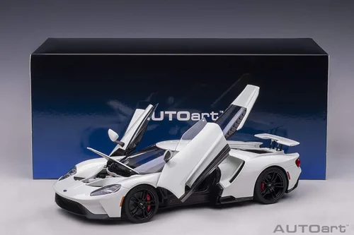 Vista 7 de AUTOart 72941 Ford GT Frozen White 1/18 Model Car 2017