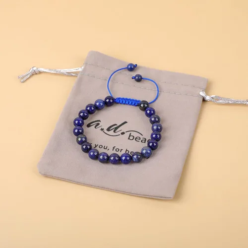 Vista 147 de AD Beads Pulseras de piedras preciosas unisex de 0.315 pulgadas (0.315 in), macramé curativo ajustable de 7 a 9 pulgadas Usa esta pulsera